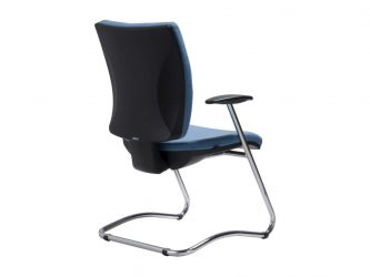 Chrome-framed Executive conference chair