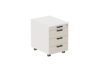 3+1 drawer, with top cover and castors