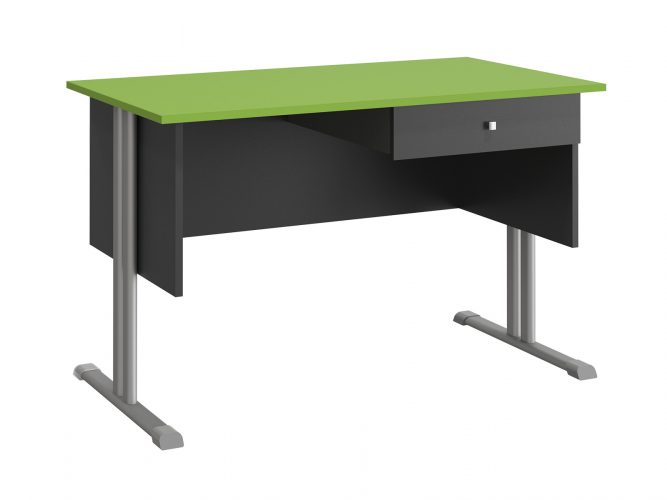 1-drawer, laminated tabletop, rectangular
