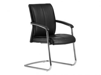 Chrome-framed Executive conference chair