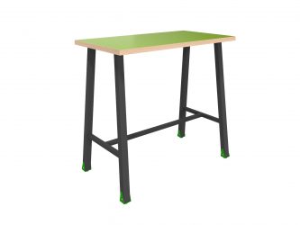 Tall, wide multifunctional 4-person desk