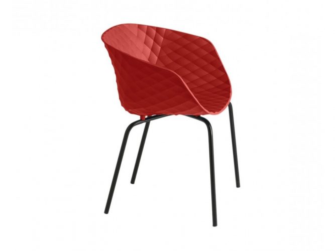 metal-legged chair