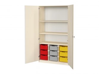 with 9 F2 plastic drawers, 2 doors