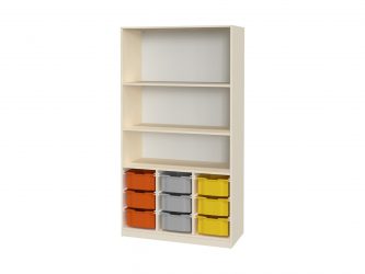 with 9 F2 plastic drawers, open