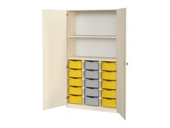 with 15 F2 plastic drawers, 2 doors