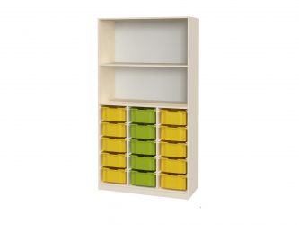 with 15 F2 plastic drawers, open