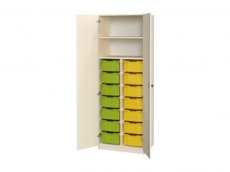 with 14 F2 plastic drawers, 2 doors