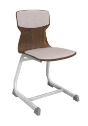 upholstered seat and back rest, stackable