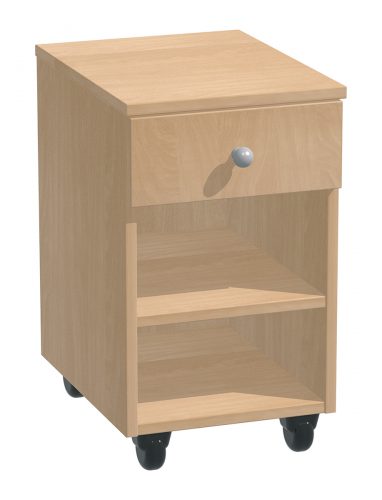 nightstand with castors