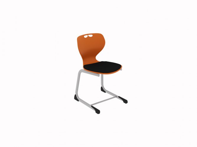 Geo Flex teacher desk, upholstered