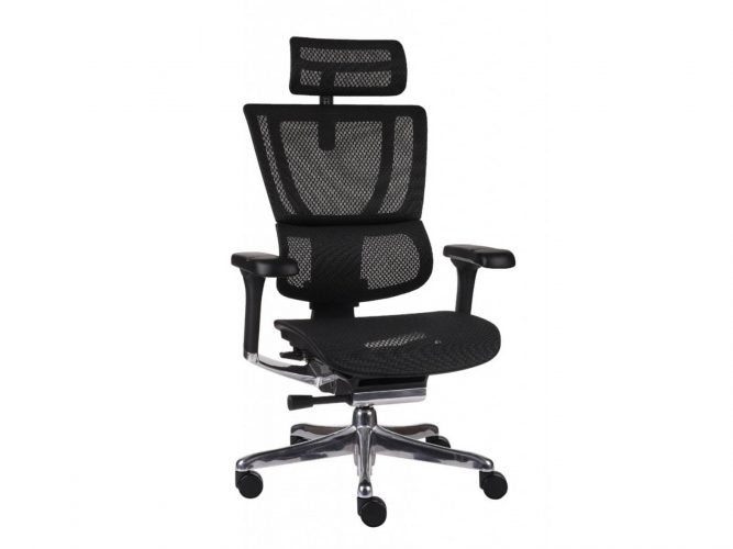 black executive swivel chair