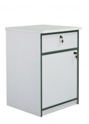 laboratory cabinet with shelves