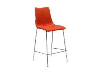 steel-framed barstool