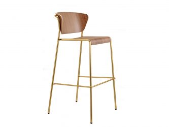 steel-framed barstool