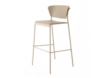steel-framed barstool