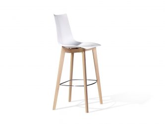 wooden frame barstool