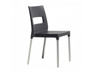 aluminium-framed chair