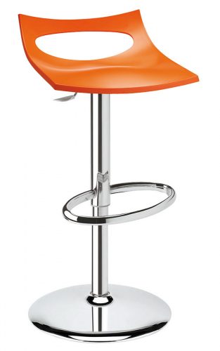 steel-framed barstool