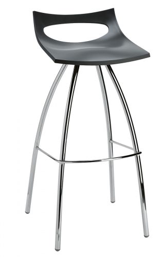 steel-framed barstool