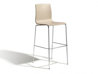steel-framed barstool
