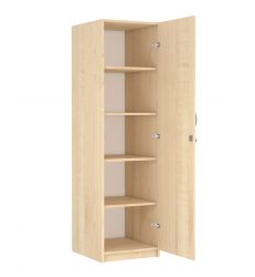 18 mm laminated chipboard body, 1 door cabinet, with shelves
