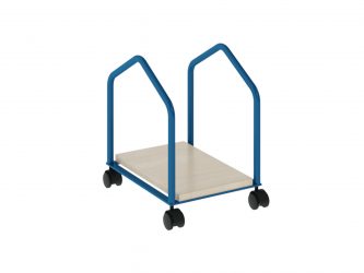 bent metal frame, laminated surface, 4 castors