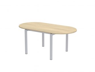 180x90 cm, E metal legs, rounded