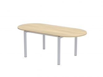200x90 cm, E metal legs, rounded