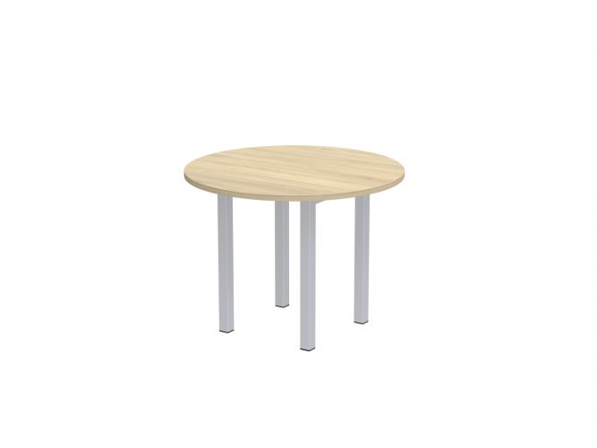100 cm, E metal legs, round