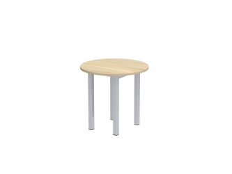 80 cm, E metal legs, round