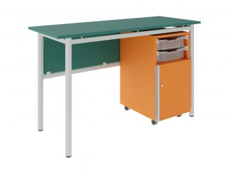 FLEX teacher’s desk with side cupboard