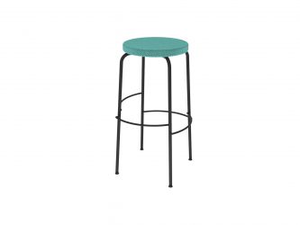 with upholstered seat