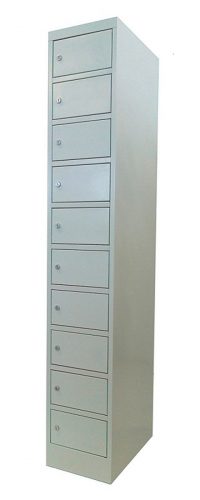 10-compartment locker