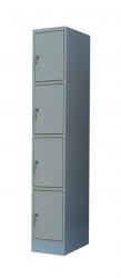 4-compartment locker