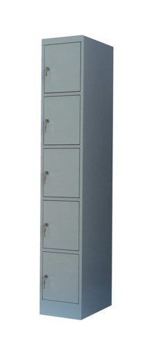 5-compartment locker