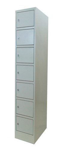 7-compartment locker