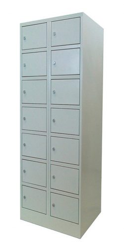 14-compartment locker