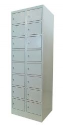 16-compartment locker