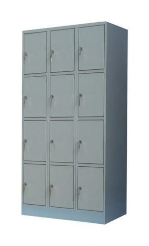 12-compartment locker