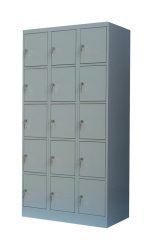 15-compartment locker