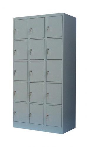 15-compartment locker