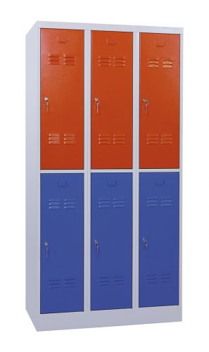 6-unit, short door, metal