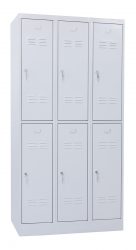 6-unit, short door, metal