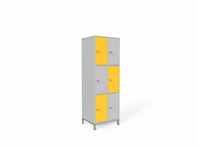 6-compartment cabinet