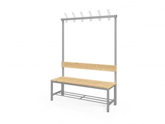 Fitt single-sided changing room bench