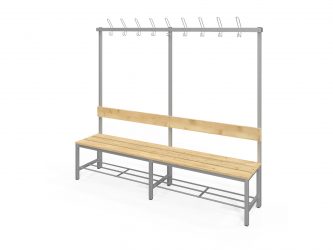 Fitt single-sided changing room bench