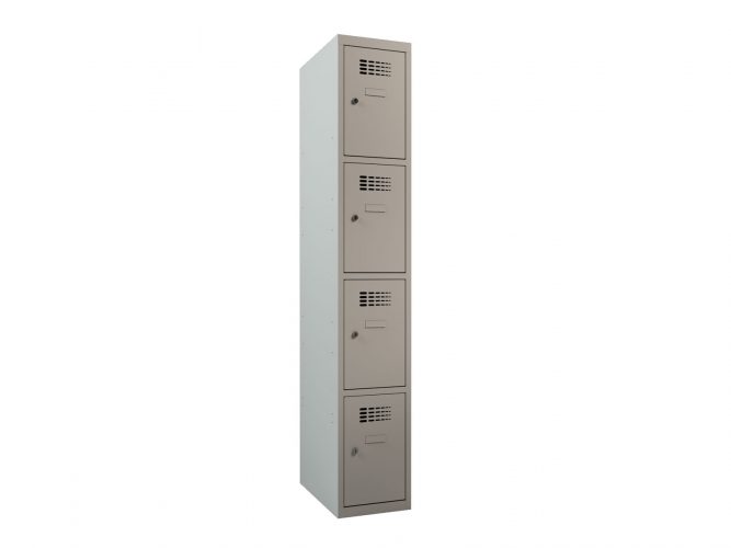 4-compartment locker