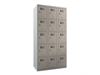 15-compartment locker