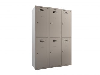 6-unit, short door, metal