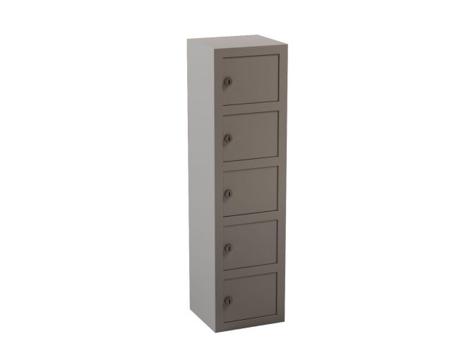 5-compartment locker